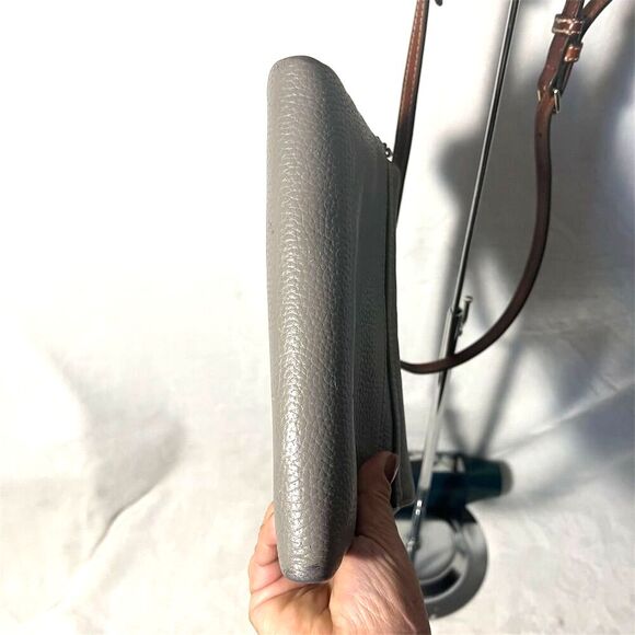 Dooney & Bourke Women's Taupe Pebbled Leather Crossbody Bag - Picture 6 of 16